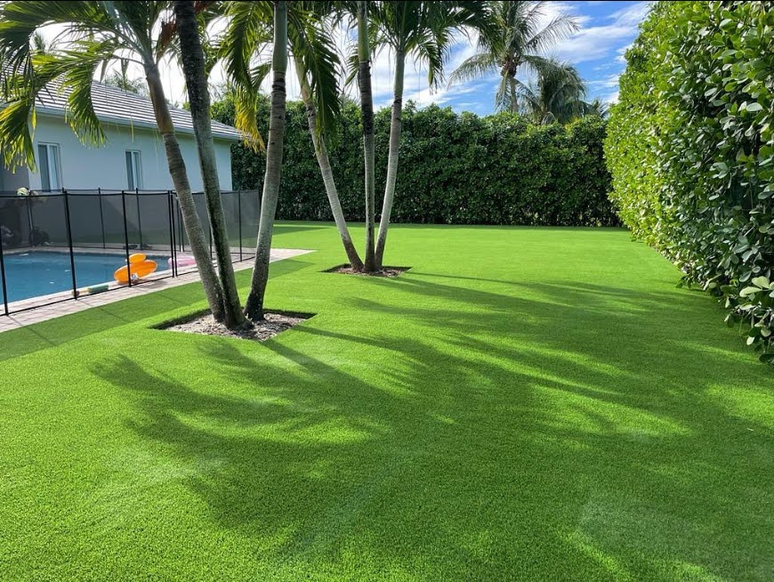 synthetic grass installation 