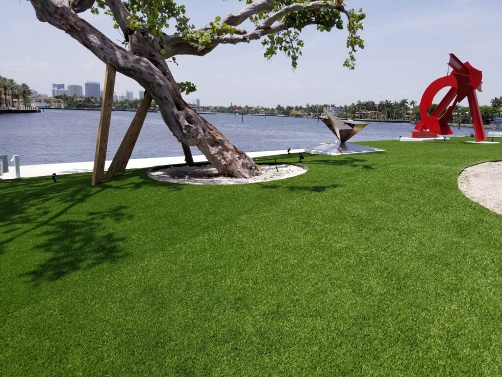 synthetic turf installation